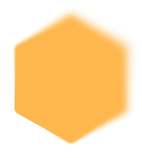 Ilustración de un hexagono color naranja
