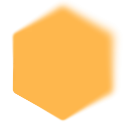 Ilustración de un hexagono color naranja