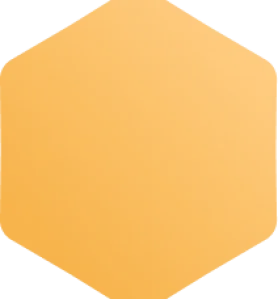 Ilustración de un hexagono color naranja